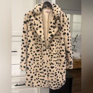 Buddy Love Faux Fur Coat Size Small